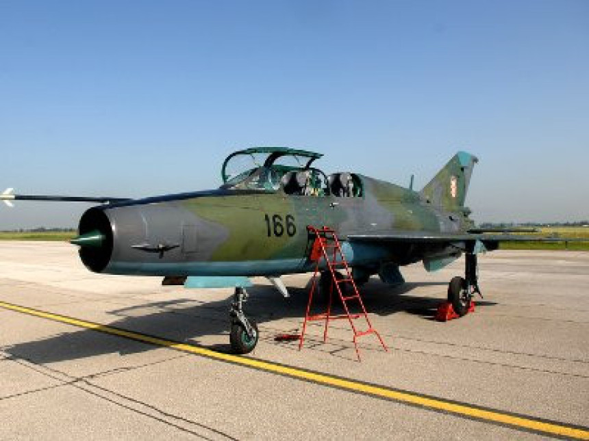 Ptica prizemljila hrvatski MiG 21