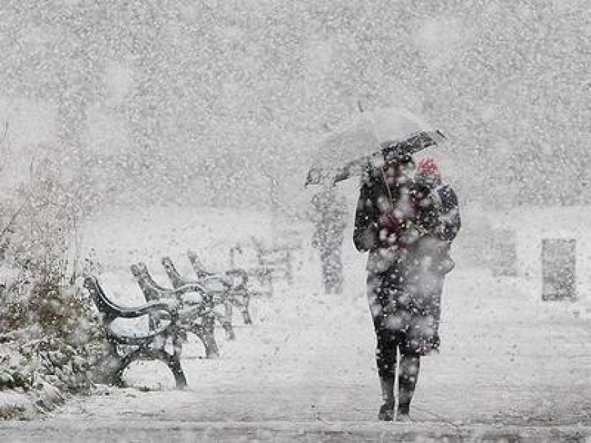 Snijeg pada na području Mrkonjić Grada i Kneževa