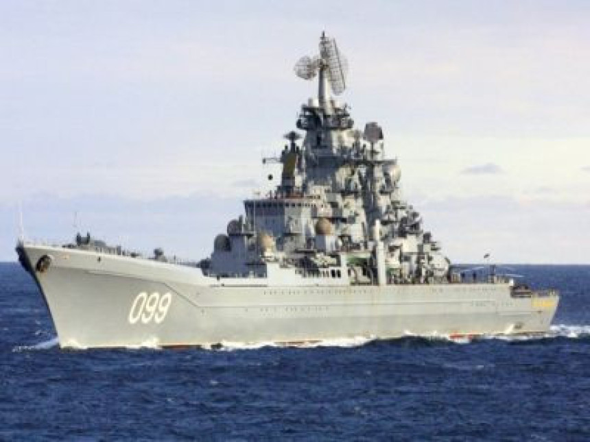Ruska vojna krstarica blizu Britanije