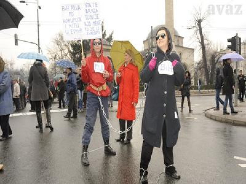 Blokirane saobraćajnice u Sarajevu