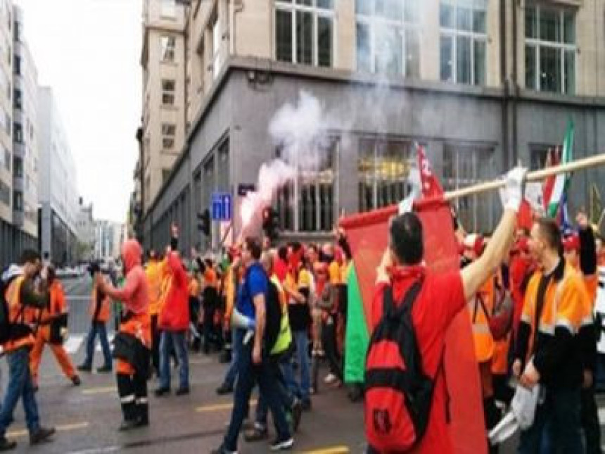 Брисел: Сукоби демонстраната и полиције 