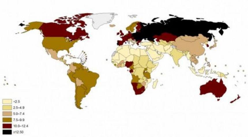 Ovo su najpijanije zemlje svijeta
