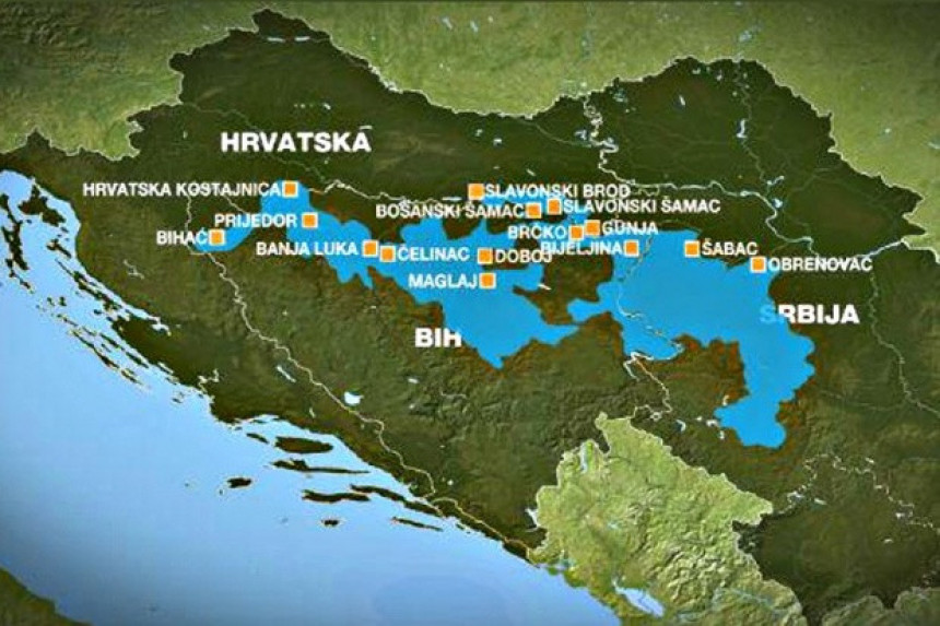 Ovo su sva poplavljena područja bivše Jugoslavije 