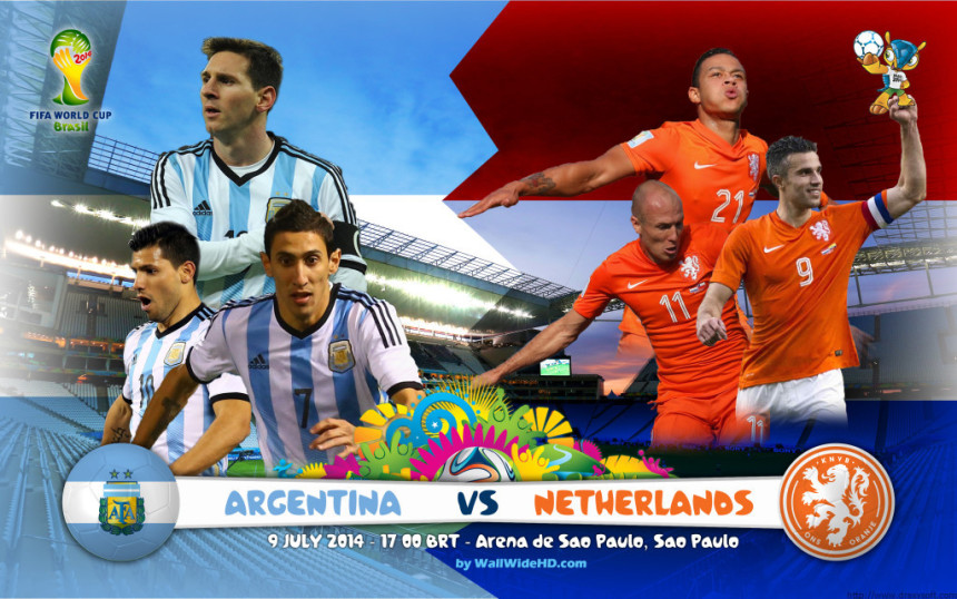 SP - večeras drugo 1/2: Holandija - Argentina