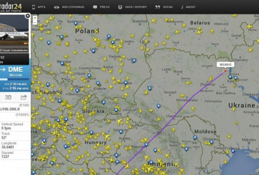 Vazdušni prostor Ukrajine nakon obaranja “MH17”
