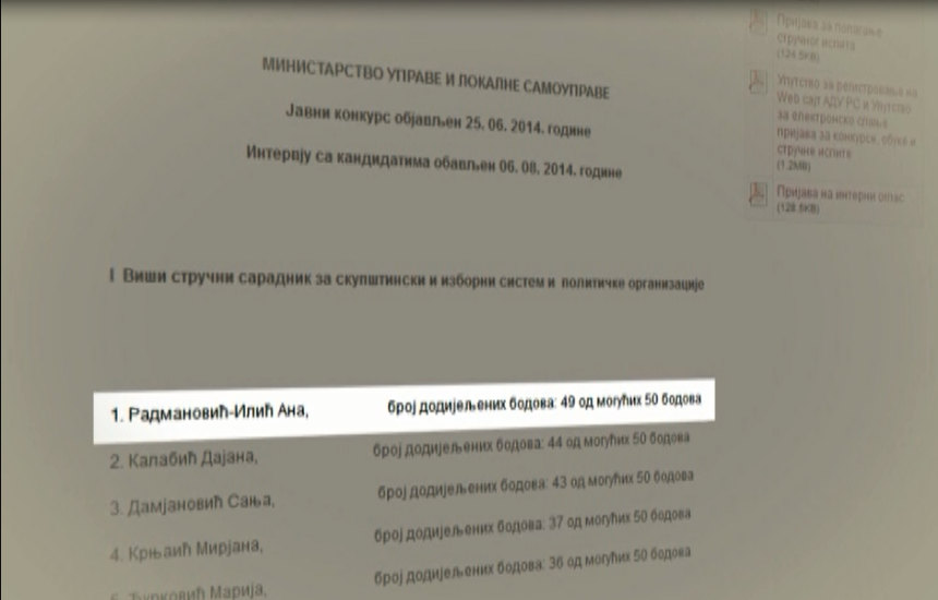 Radmanovićeva kćerka "najbolja"