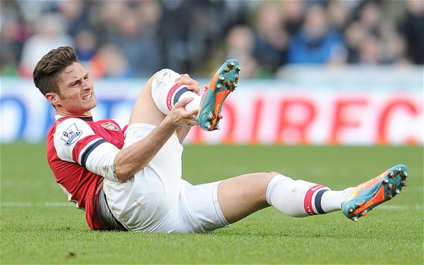 Šok u Arsenalu: Žiru slomio stopalo!