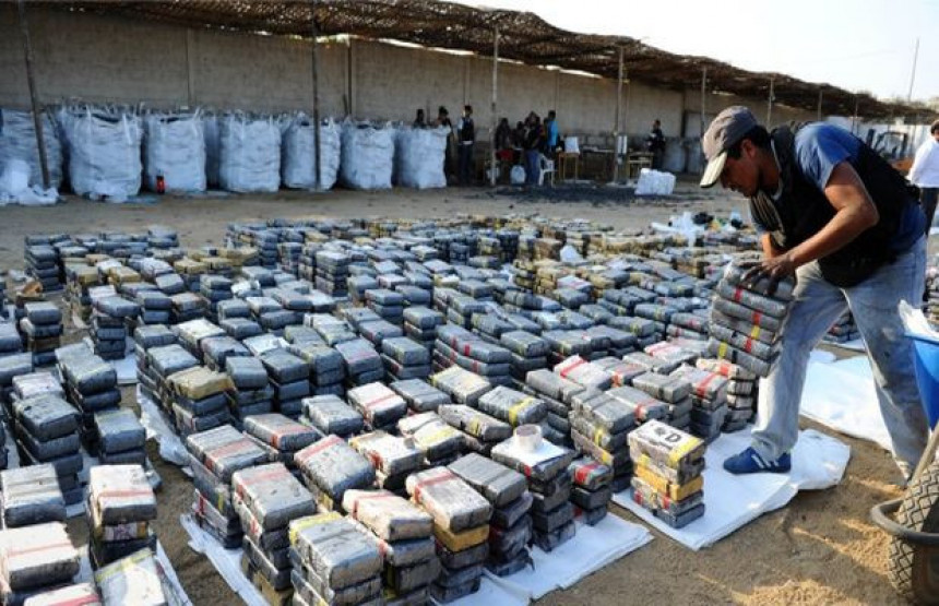 Peru: Zaplijenjeno 7,6 tona kokaina 