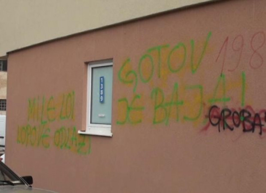 Trebinje: Grafiti protiv Dodika