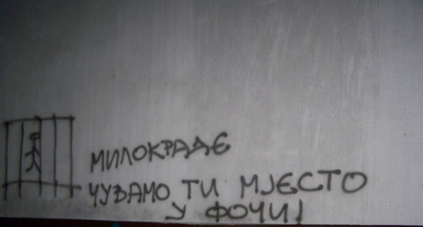 Foča: Grafit protiv Dodika