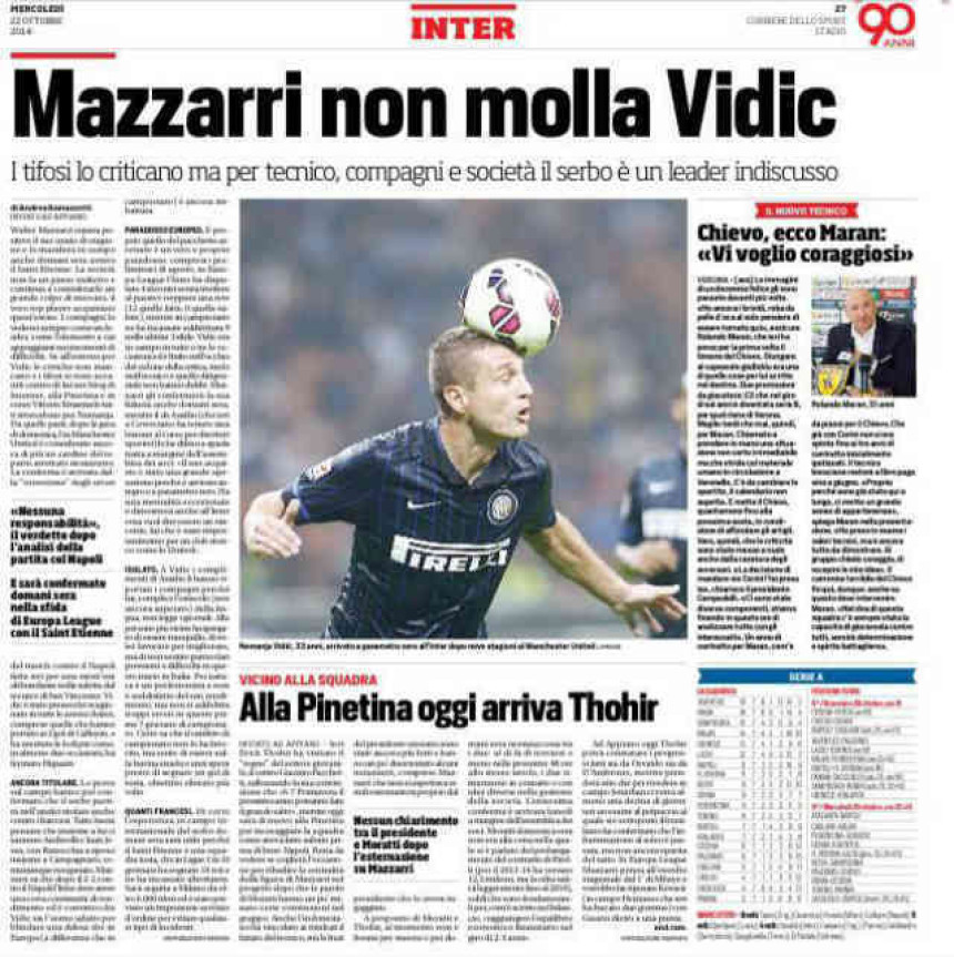 Macari: Vidić je naš stub!