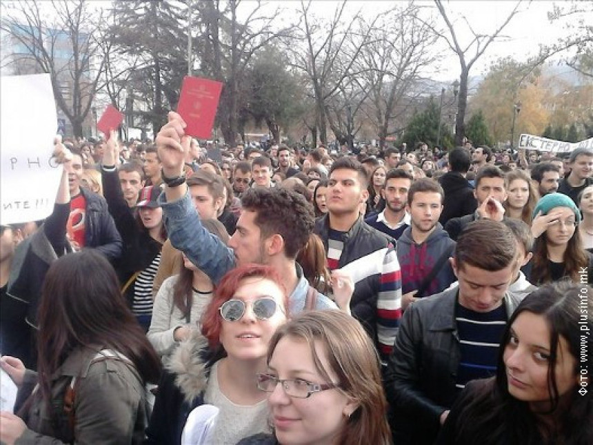 Skoplje: Protest studenata 