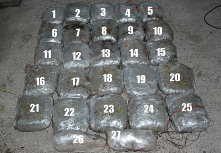 Na Šćepan Polju otkriveno 25 kilograma skanka