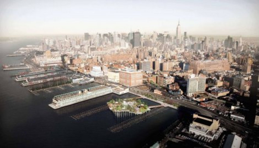 Њујорк гради плутајући парк у срцу Менхетна
