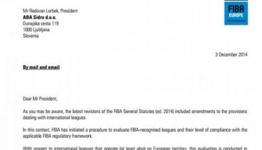 FIBA sumnja u poslovanje ABA!