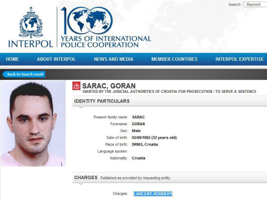 Cio Balkan traži novosadskog ubicu