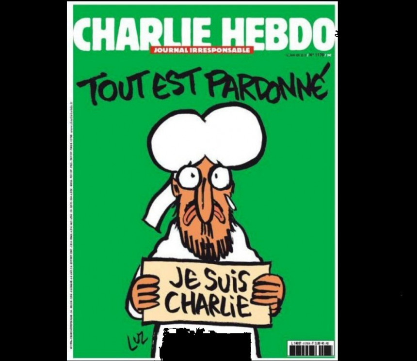 Ово је насловна новог "Шарли ебдоа"
