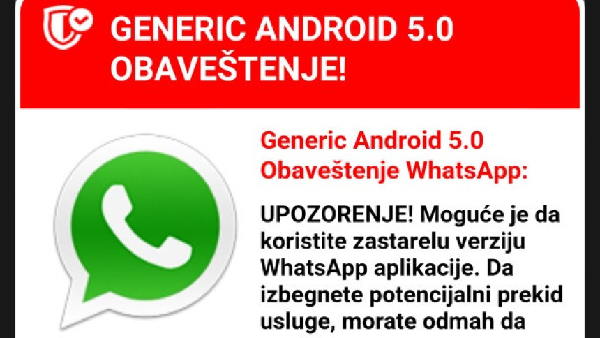 Ne nasijedajte na WhatsApp prevaru!