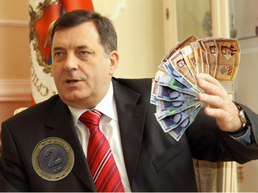 Dodik bi da štampa pare - dvije milijarde