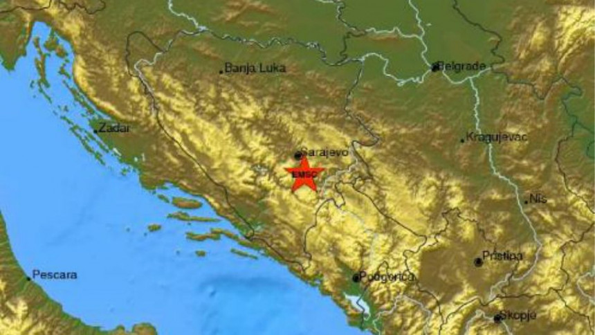 Два земљотреса у близини Сарајева