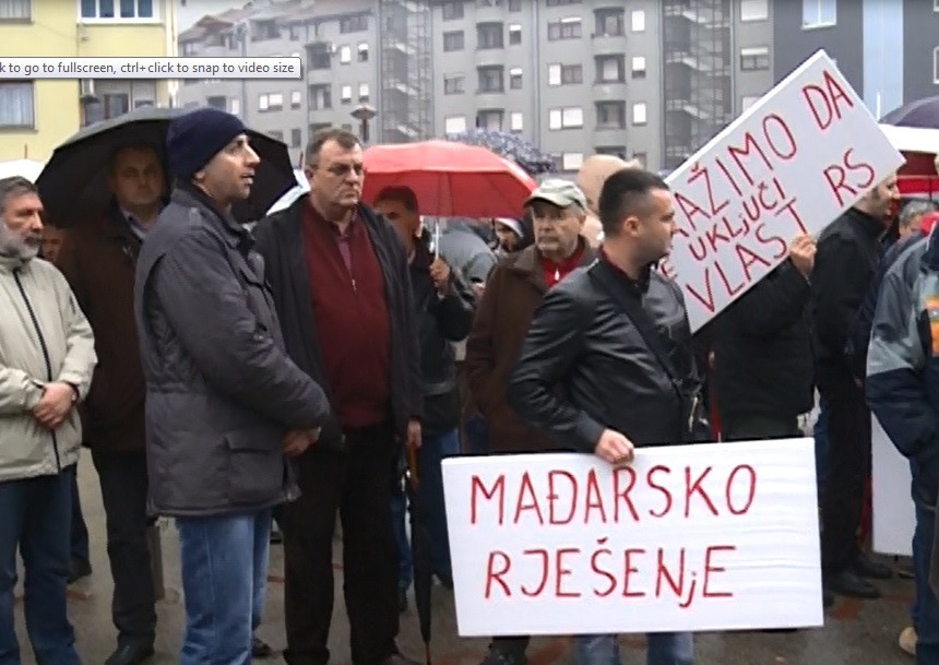 Banjaluka: Protest ispred banke