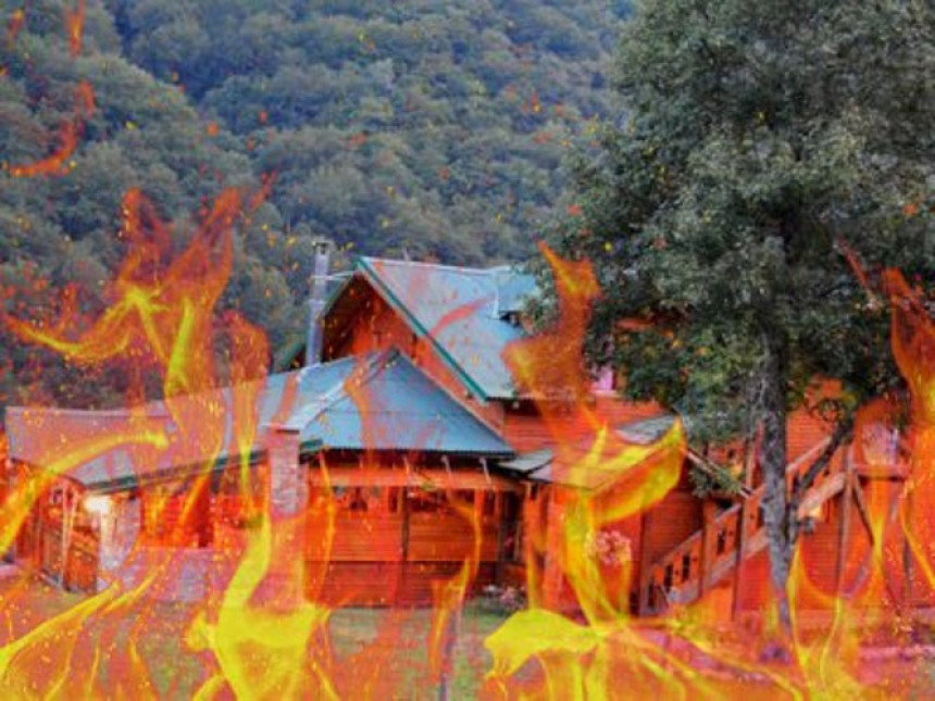 Foča: Izgorio rafting motel "Hum"
