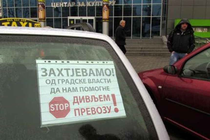 Бијељина: Таксисти против "дивљег превоза"