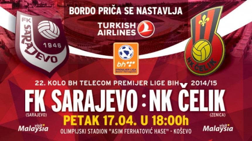 PL BiH: Sarajevo - Čelik 1:1!