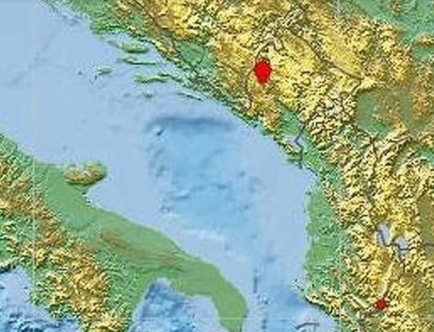 Земљотрес на граници БиХ и Црне Горе