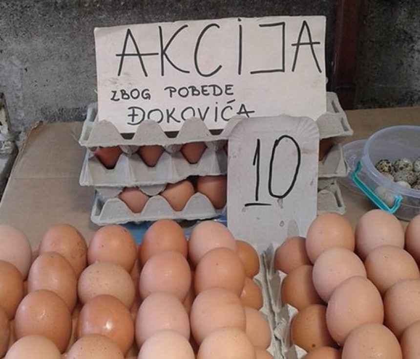 Đoković obara cijene jaja u Srbiji