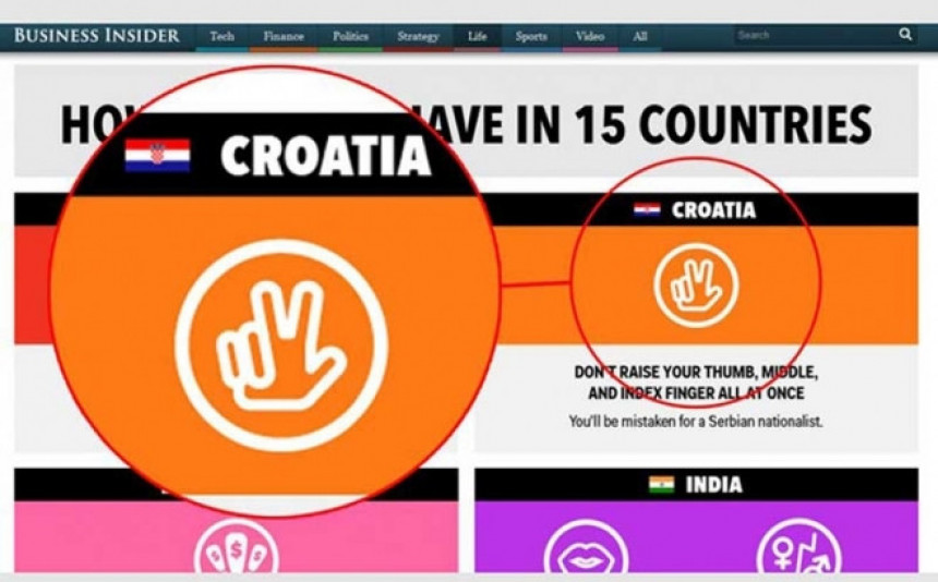 Странци да не дижу три прста у Хрватској