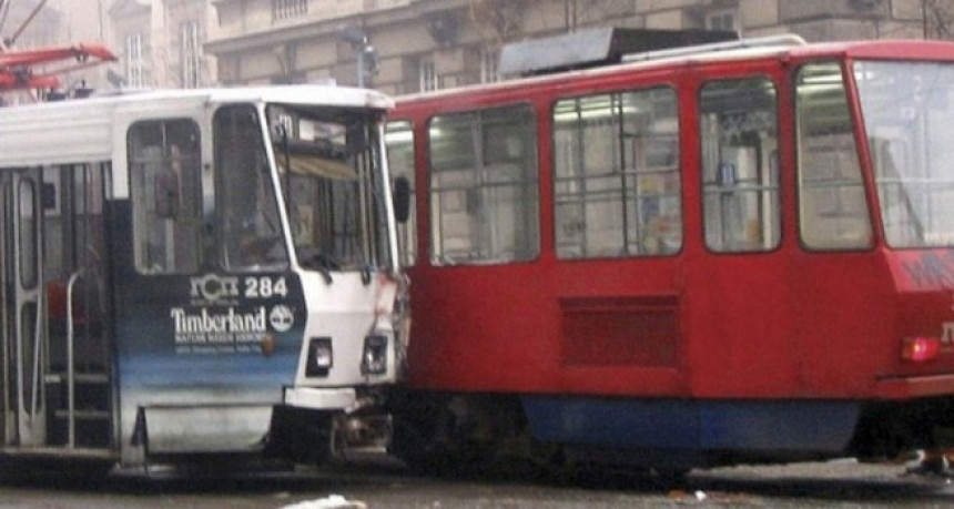 Sudar tramvaja, sedmoro povrijeđeno