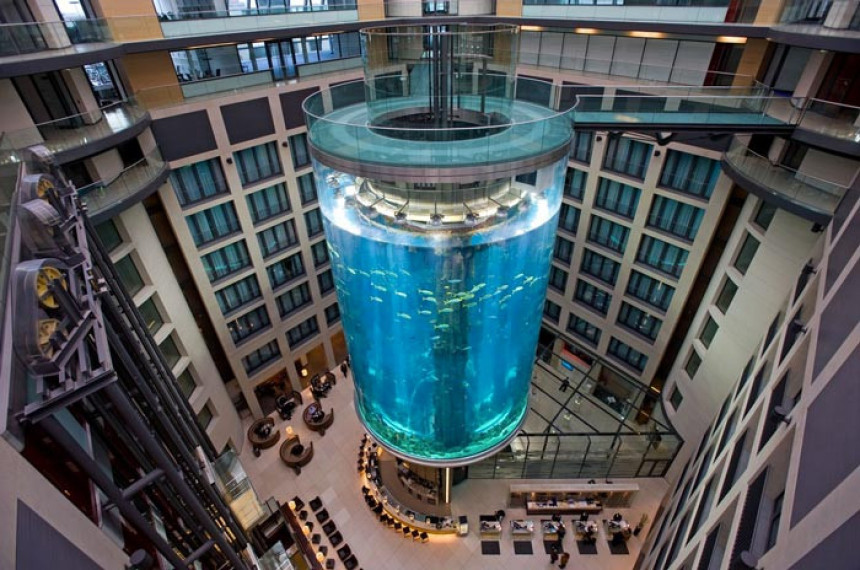  Највећи цилиндрични акваријум на свијету