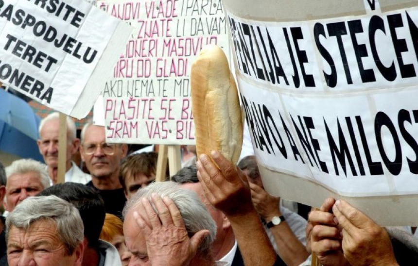 29. септембра протести пензионера у ФБиХ