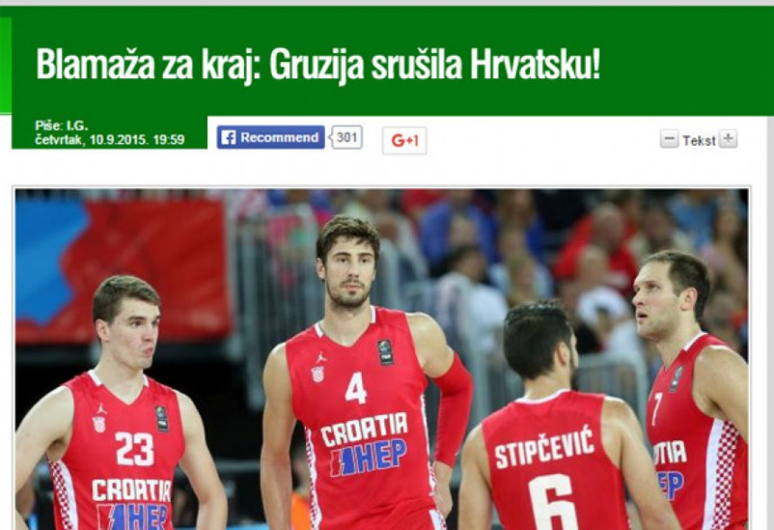 Хрвати: "Силоваће нас Срби у четвртфиналу!"