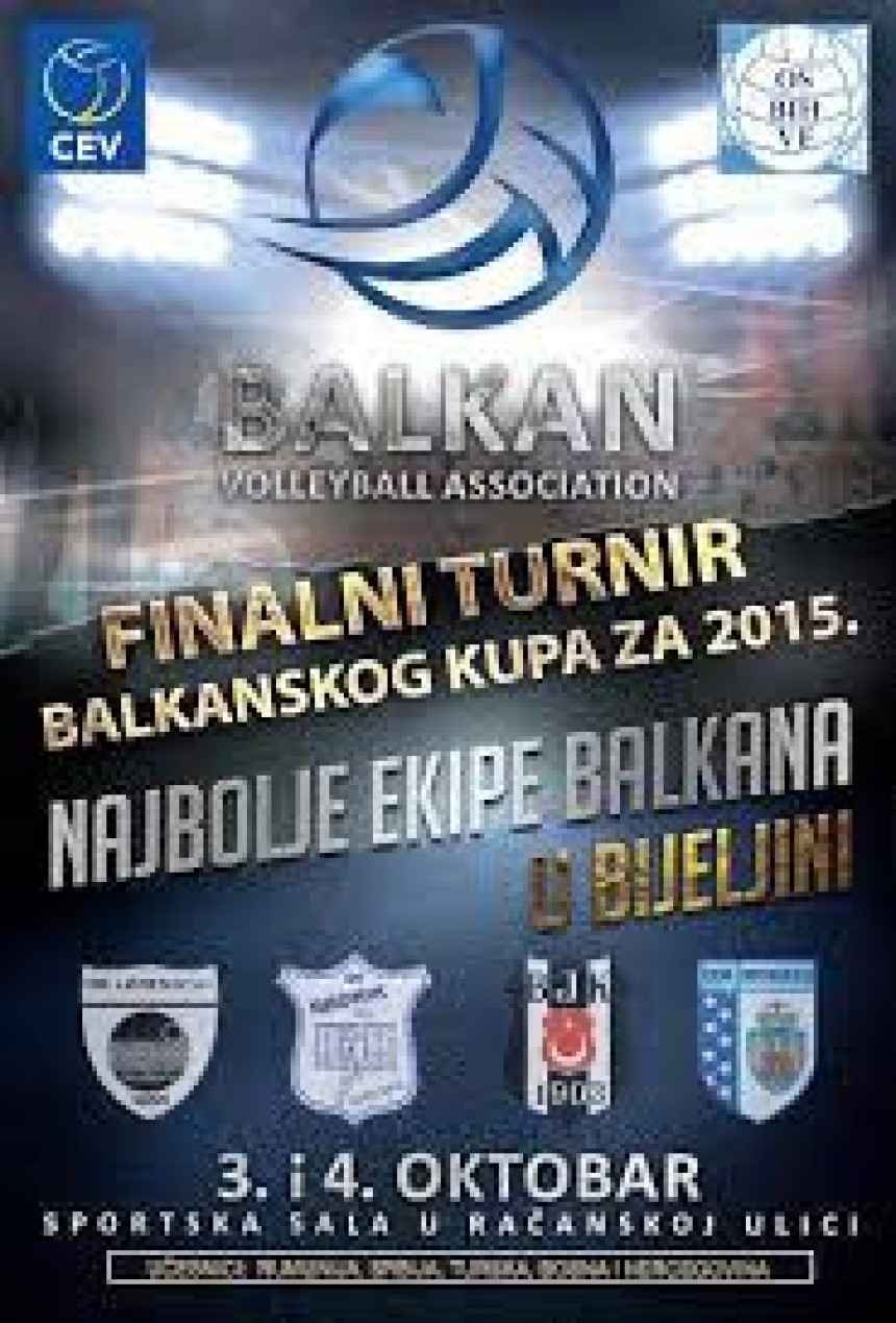 Балкански куп у одбојци у Бијељини!