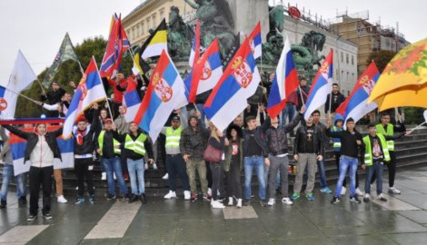 Okupili se Srbi u Beču za meč Albanija - Srbija!