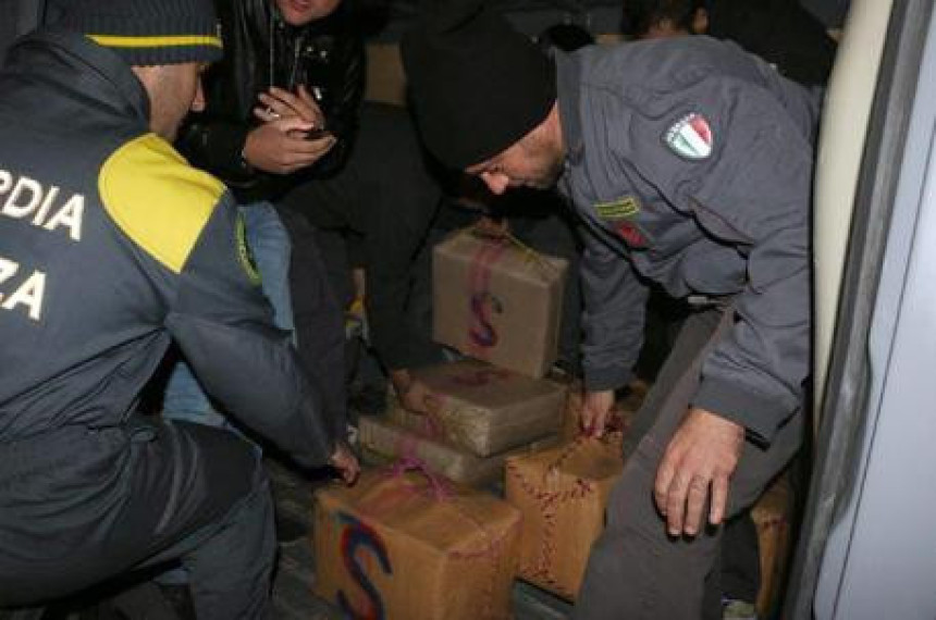 Сардинија: Заплијењено 20 тона хашиша