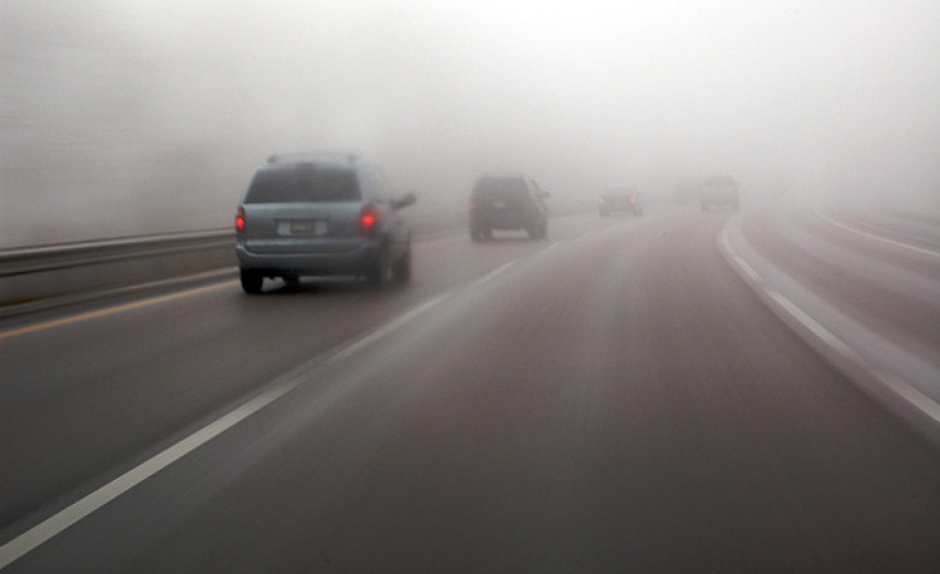 Опрез - магла смањује видљивост