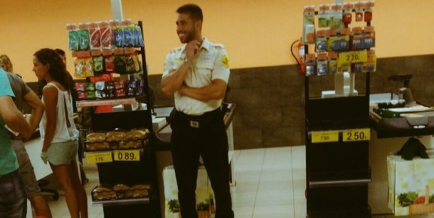 Серхио Рамос обезбјеђење у супермаркету?!