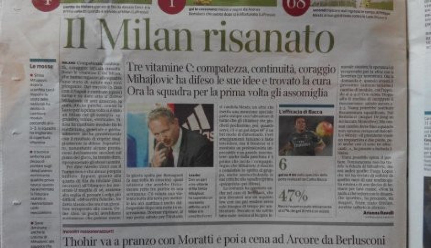 Mihajlovićeva tri ''vitamina C'' za Milan!
