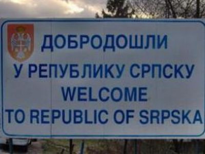 Срушен билборд ''Добродошли у Републику Српску'