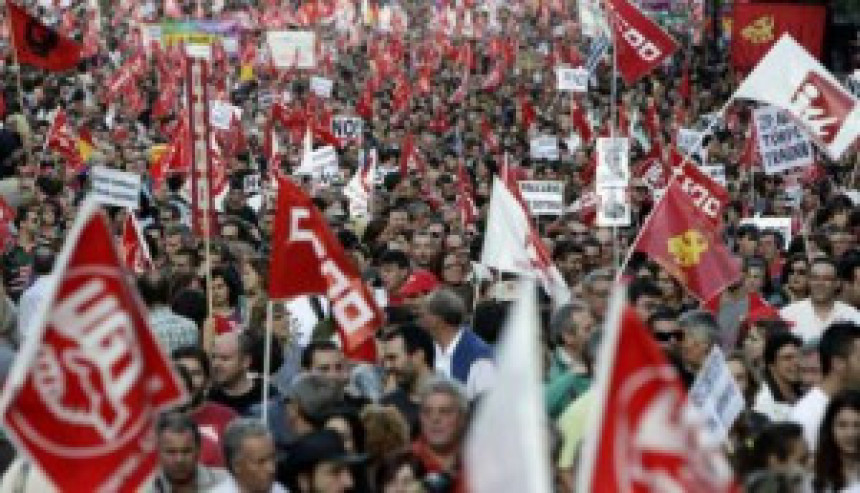 Devetoro povrijeđenih tokom demonstracija u Madridu