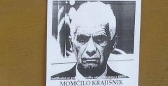 ''Momčilo Krajišnik ratni zločinac'', plakati u centru Sarajeva 