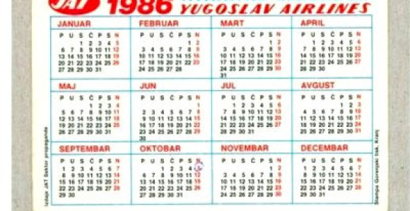 Kalendari 1986. i 2014. savršeno se poklapaju