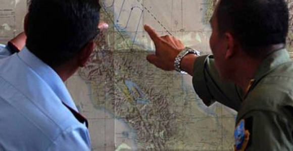Nestali avion zahvatio požar