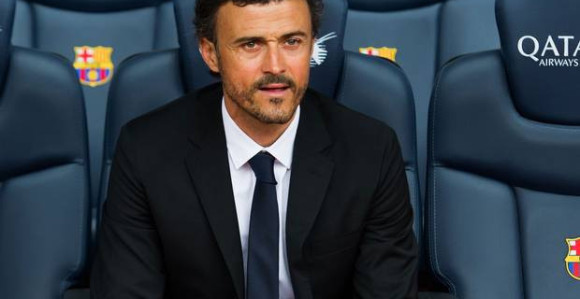 Luis Enrike na klupi Barse