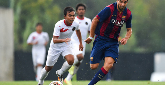 Suares debitovao sa dva gola za Barsu B!