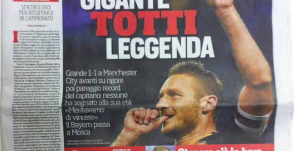 Mediji u Italiji u transu zbog Totija!