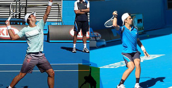 Nole već trenira na Rod Lejver Areni